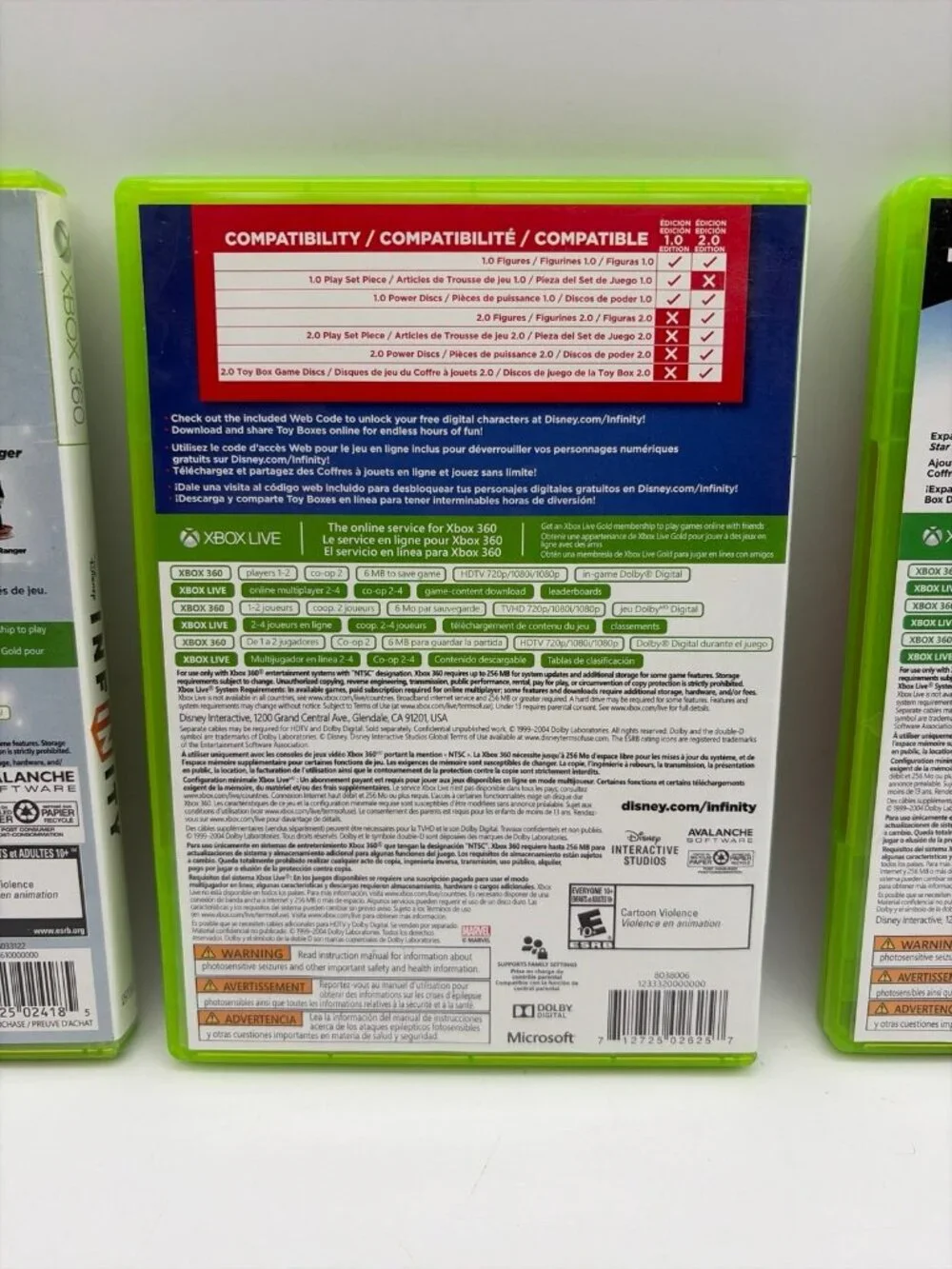 Disney Infinity Bundle 1.0 2.0 3.0  Xbox 360 Tested working